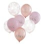 Ginger Ray Slogan and Confetti Hen Party Balloons 8 Pack image number 1