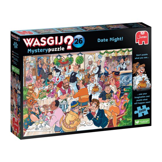Wasgij Mystery 26 Date Night Jigsaw Puzzle 1000 Pieces image number 1