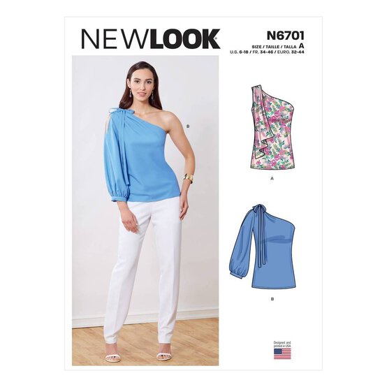 New Look Women&rsquo;s Top Sewing Pattern N6701 image number 1