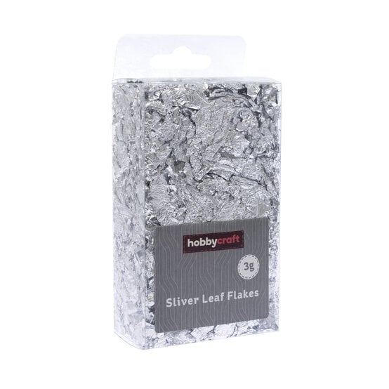 Silver Leaf Flakes 3g image number 1
