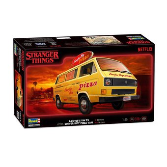 Revell Stranger Things VW T3 Surfer Boy Pizza Van Model Kit 1:25