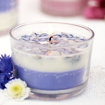 How to Make Rose and Violet Candles