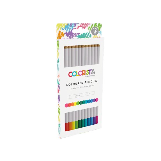 Colorista Bright and Vivid Coloured Pencils 12 Pack  image number 1