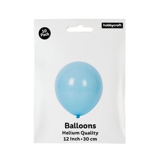 Cool Blue Latex Balloons 10 Pack image number 3