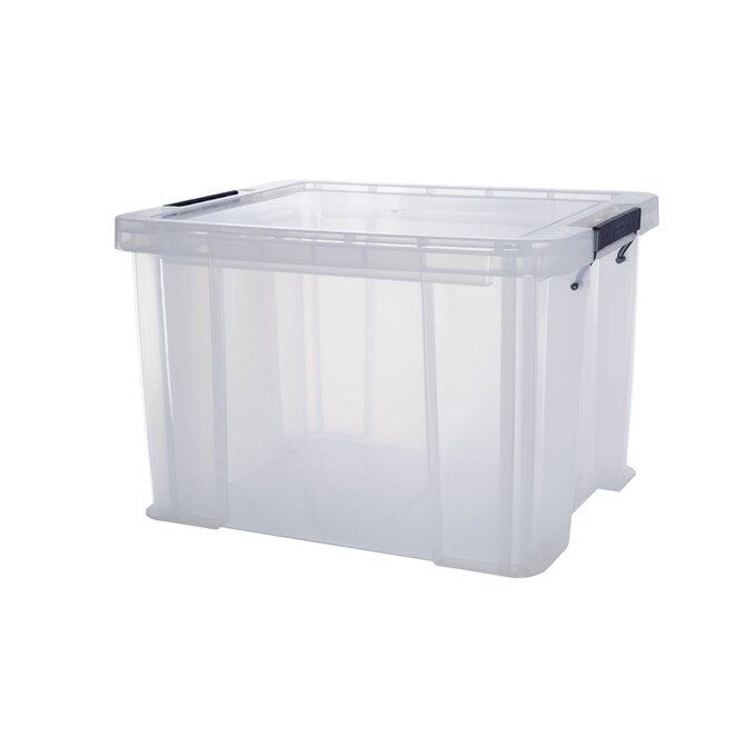 Whitefurze Allstore 36 Litre Clear Storage Box  image number 1