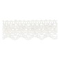 White 25mm Scallop Cotton Lace Trim by the Metre image number 2