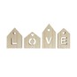 Wooden Love Houses Set 4 Pieces image number 1