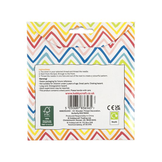 Butterfly Wooden Threading Kit image number 5