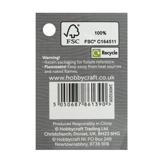 MDF Wooden Letter F 13cm image number 5