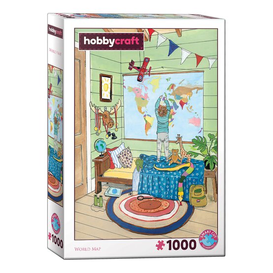World Map Jigsaw Puzzle 1000 Pieces image number 1