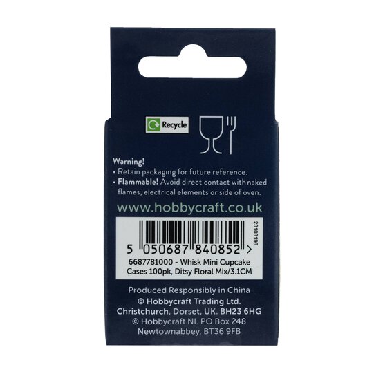 Whisk Ditsy Floral Mix Mini Cupcake Cases 100 Pack image number 8