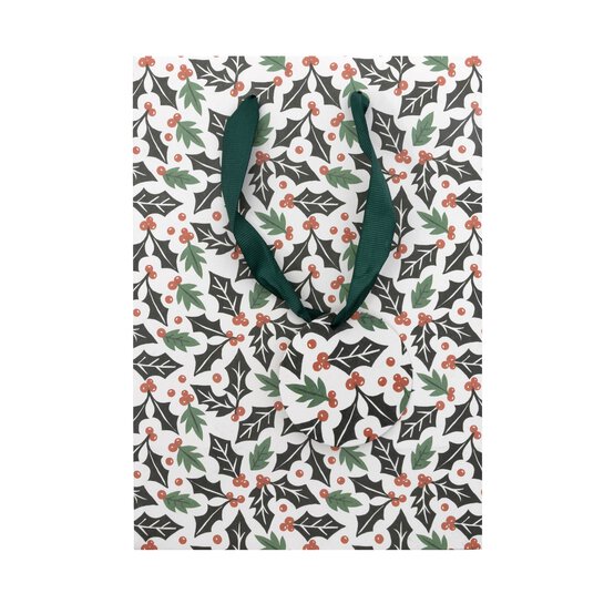 Holly Gift Bag 17cm x 24cm image number 2