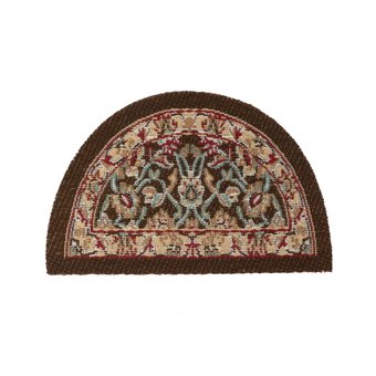 Doll&rsquo;s House Oval Floral Mat