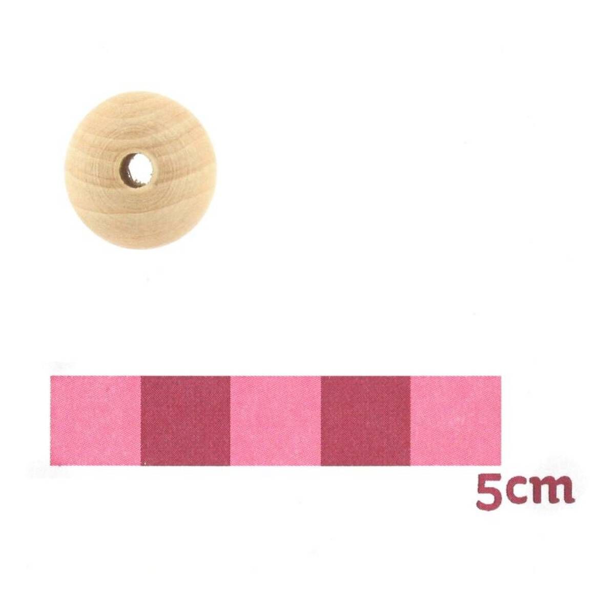 Hobbycraft Large Wooden Balls H4mm Beads Brown Hobbycraft