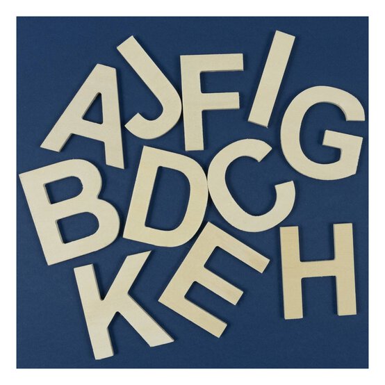 Small Wooden Letter A 6.5cm image number 2