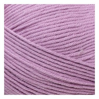 Knitcraft Lilac Cotton Blend Plain DK Yarn 100g image number 2