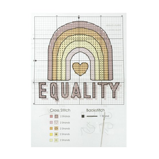 WI Equality Mini Cross Stitch Kit image number 3