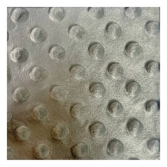 Grey Soft Dimple Fleece Fabric by the Metre image number 2