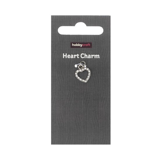 Diamante Heart Charm image number 1
