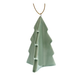 Hanging Green Ceramic Tree 9cm 