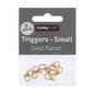 Gold Plated Trigger Clasp 10 x 6mm 8Pack image number 1