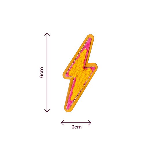 Lightning Iron-On Patch image number 3