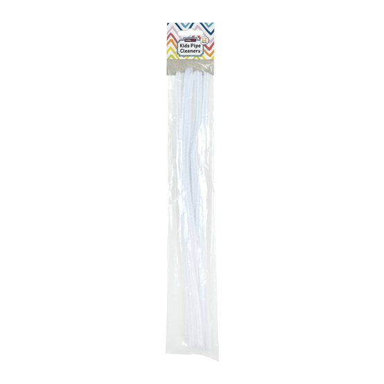 White Pipe Cleaners 12 Pack image number 4