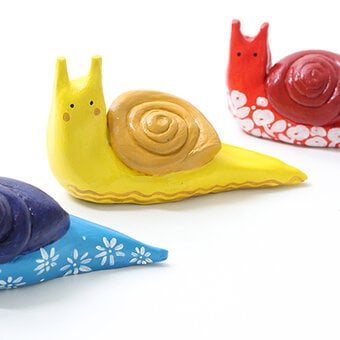 How to Make Air Dry Clay Snails