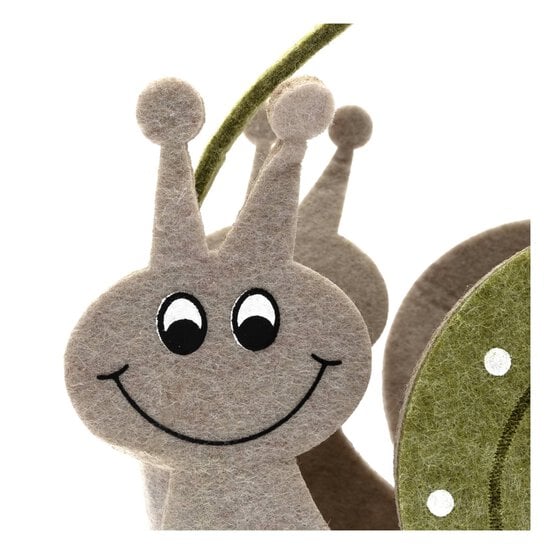Snail Felt Bucket 15cm image number 3