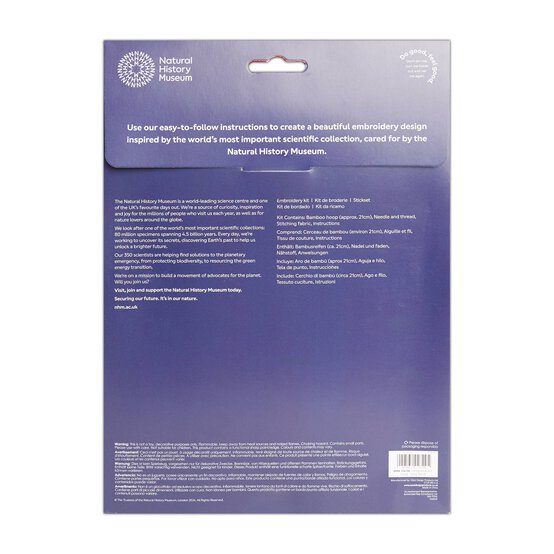 Natural History Museum Song Thrush Embroidery Kit 8 Inches image number 4