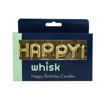 Whisk Gold Happy Birthday Candles 13 Pack image number 3