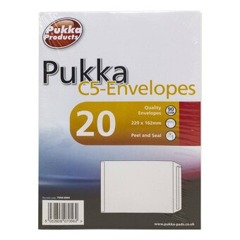 Pukka C5 Envelopes 20 Pack White