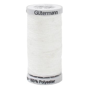 Gutermann White Extra Strong Polyester Thread 100 m