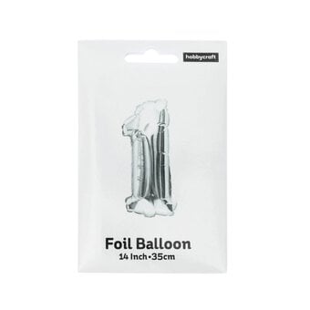 Silver Foil Number 1 Balloon image number 3
