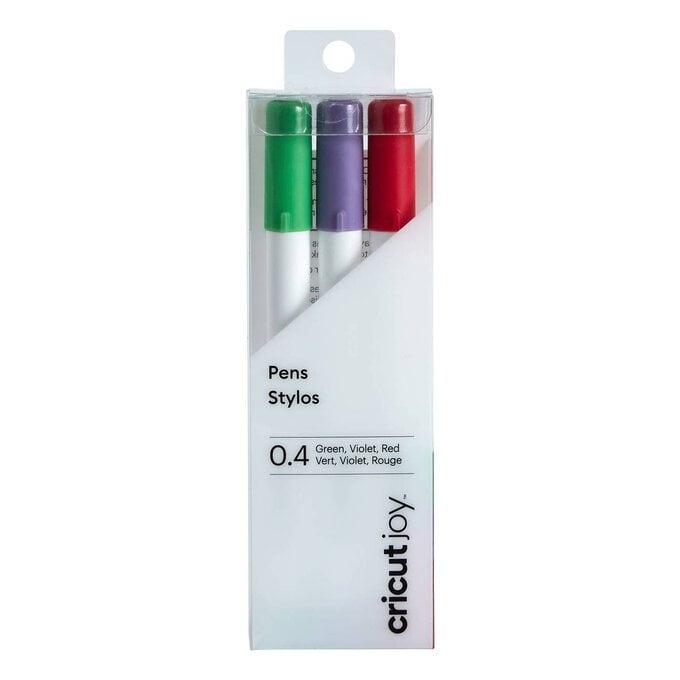 Cricut Joy Green, Violet and Red Fine Point Pens 3 Pack image number 1