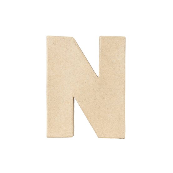 Mini Mache Letter N 10cm image number 5