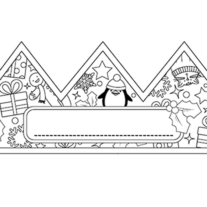 Christmas Hat Free Colouring Download image number 1