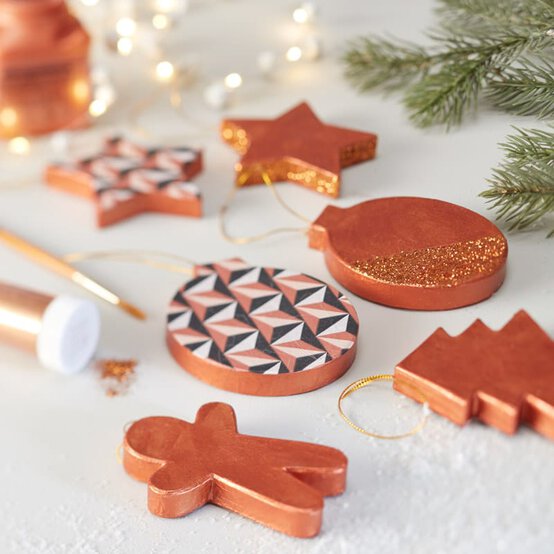How to Make Geometric Mache Tree Decorations image number 1
