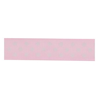 Baby Pink Spots Grosgrain Ribbon 19mm x 4m