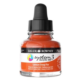 Daler-Rowney System3 Cadmium Orange Hue Acrylic Ink 29.5ml