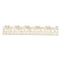 Cream Cotton Lace Ribbon 10mm x 5m image number 2