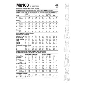 McCall’s Daisy Dress Sewing Pattern M8103 (14-22)