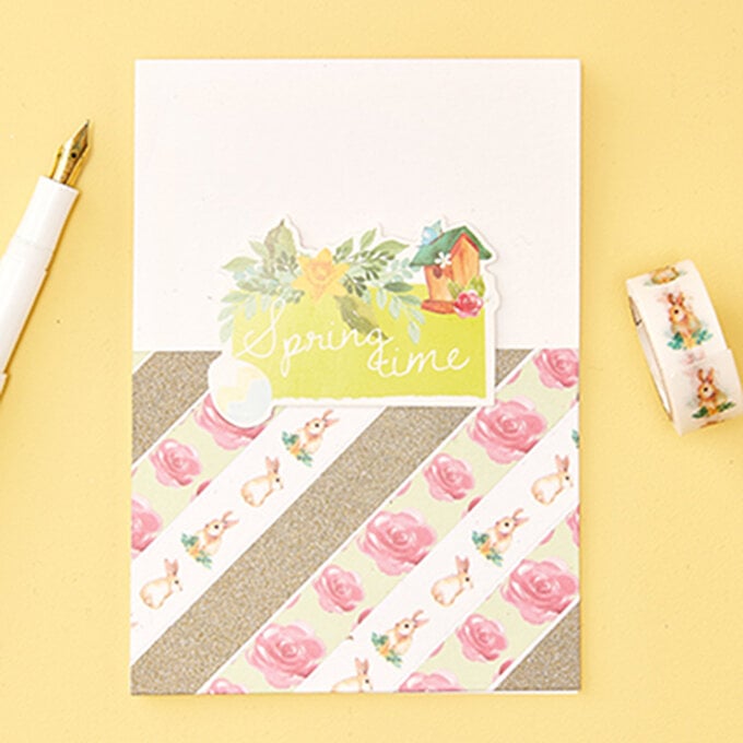 How to Make a Washi Tape Easter Card image number 1