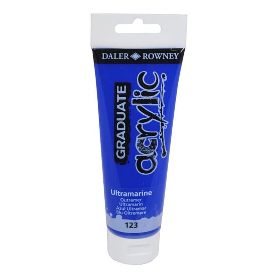 Daler-Rowney Graduate Ultramarine Blue Acrylic Paint 120ml image number 1