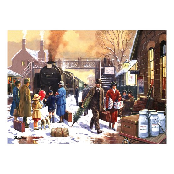 Ravensburger Last Train Home Jigsaw Puzzle 1000 Pieces image number 2