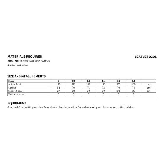 Knitcraft Sunday Cardigan Digital Pattern 0201 image number 2