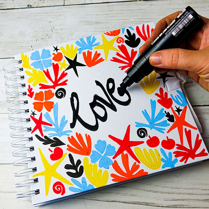How to Decorate a Journal with POSCA Pens image number 1