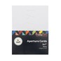 White Party Aperture Cards 5 x 7 Inches 6 Pack  image number 3
