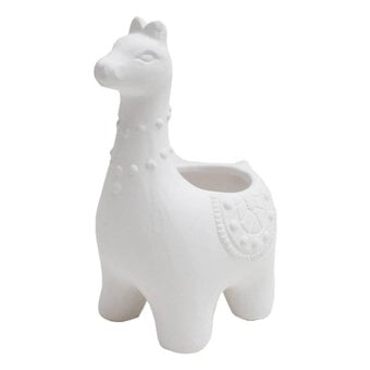 Paint Your Own Llama Ceramic Pot