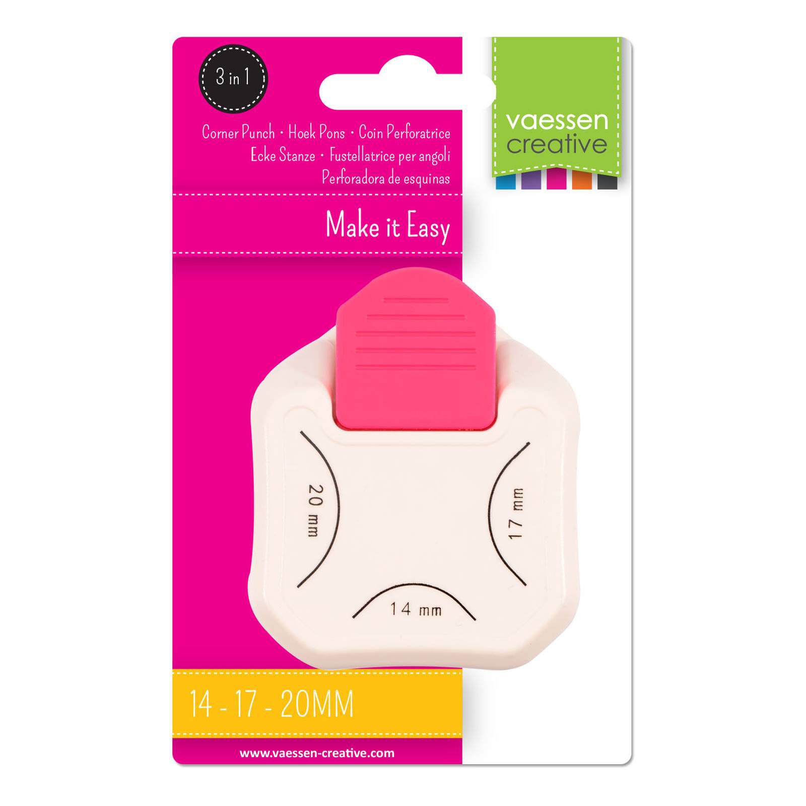 Vaessen Creative 3 in 1 Large Corner Punch Hobbycraft